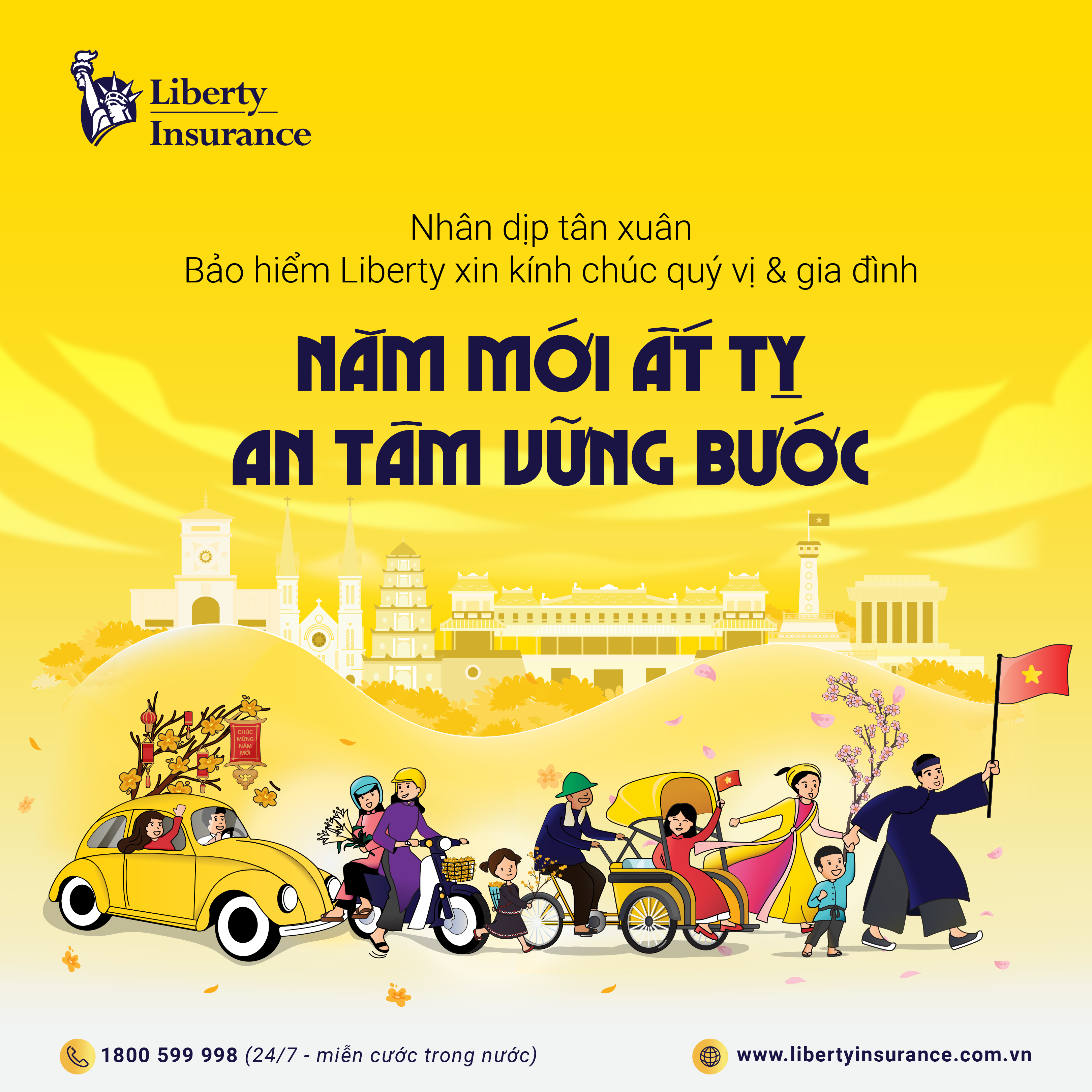 BH Liberty chúc mừng năm mới Ất Tỵ