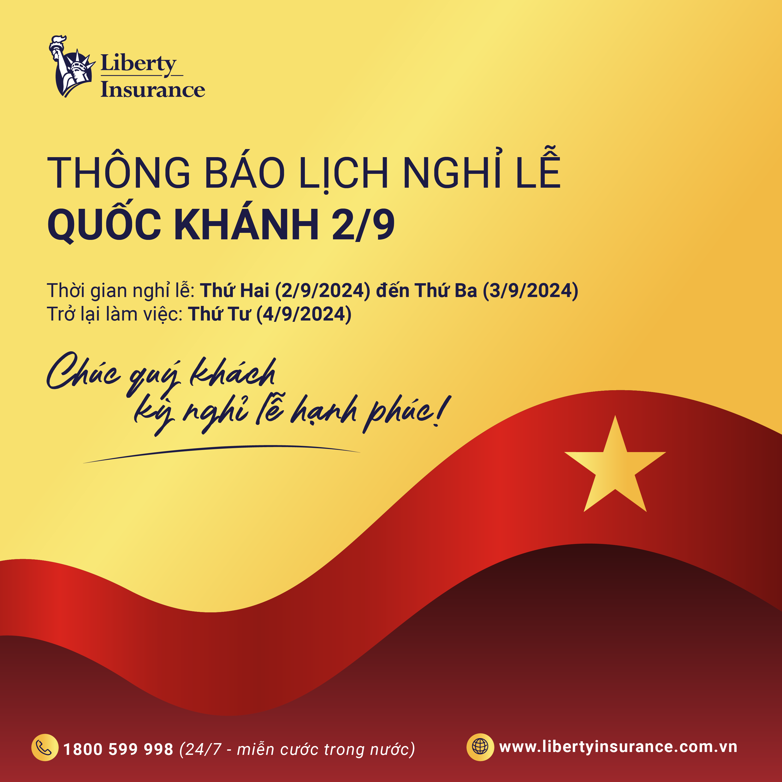 Chúc mừng Quốc Khánh 2/9